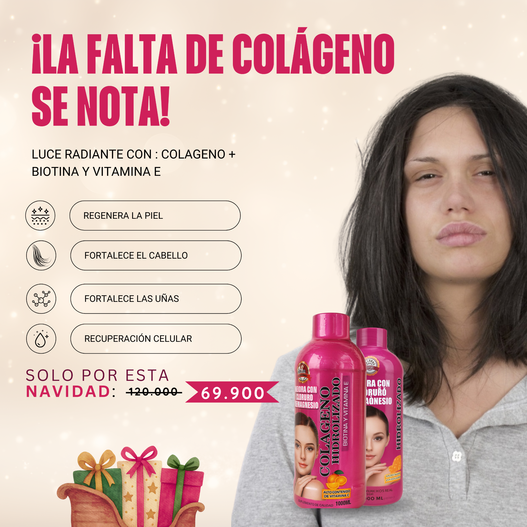 ✨ Colágeno Hidrolizado con Biotina y Vitamina E