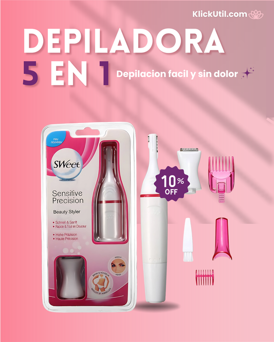 Depiladora 5 en 1 – Suavidad, precisión y cuidado para tu piel ✨62000